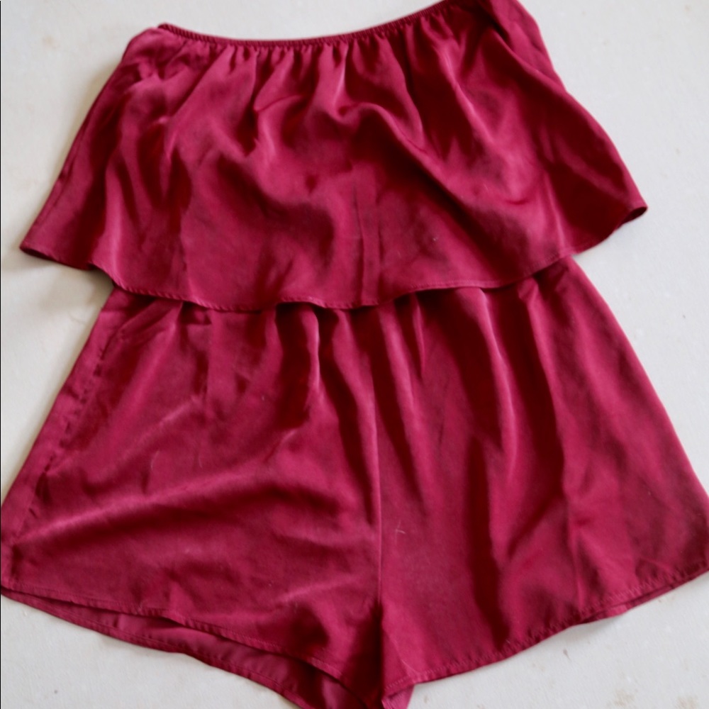Maroon Urban Outfitters Romper